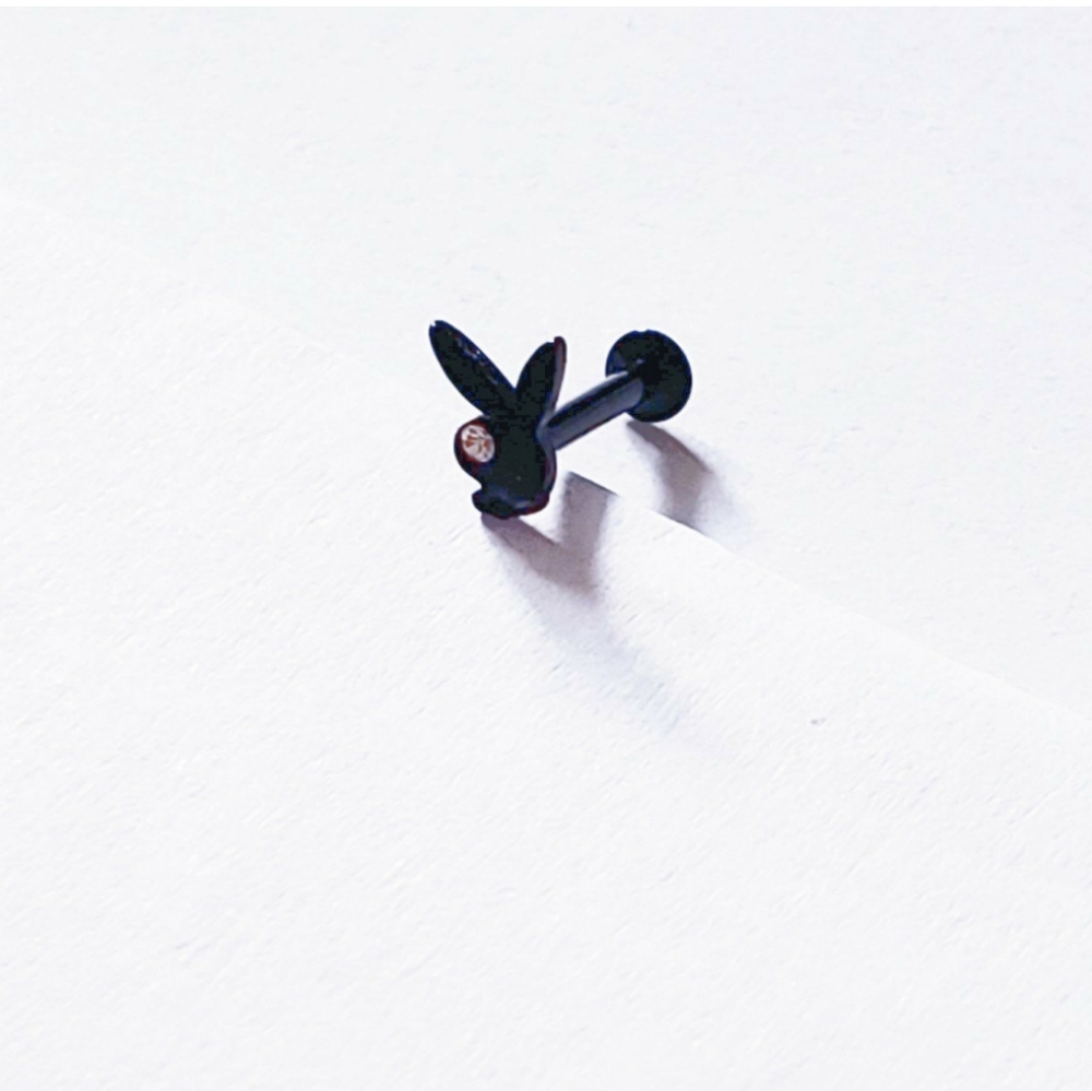 16g playboy Tragus helix conch cartilage piercing